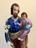St. Joseph with Baby Jesus 24"H. Indoor/Outdoor