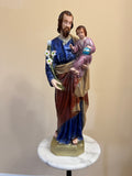 St. Joseph with Baby Jesus 24"H. Indoor/Outdoor