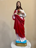 Sacred Hart of Jesus, Indoor/Outdoor Statue. 24"H