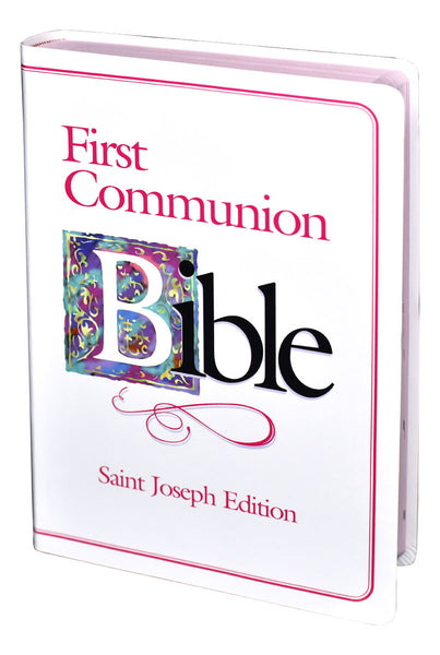 Jt. Joseph First Communion Bible -Girl - St. Mary's Gift Store
