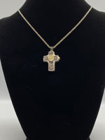 Graduation Cross Shaped Locket with Message Scroll - St. Mary's Gift Store