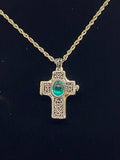 Irish Blessing Cross Shaped Locket with Message Scroll - St. Mary's Gift Store