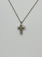 The Lord's Prayer Cross Shaped Locket with Message Scroll - St. Mary's Gift Store
