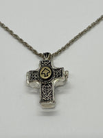 Holy Spirit Cross Shaped Locket with Message Scroll - St. Mary's Gift Store