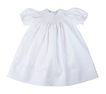 Feltman Brothers Pearl Flower Bishop Dress. 18 months - St. Mary's Gift Store