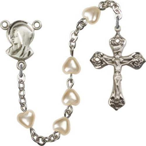 Heart Shaped Rosary Beads - St. Mary's Gift Store
